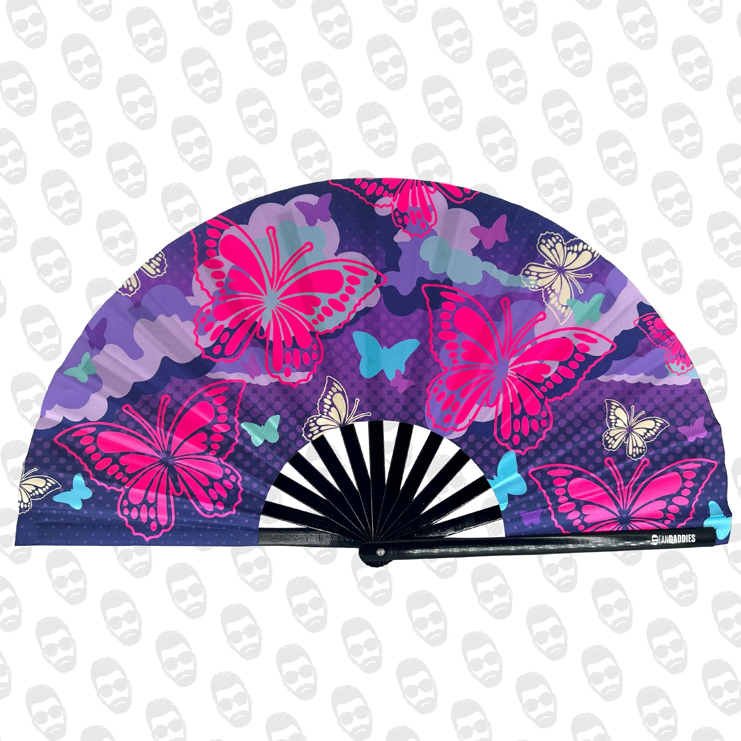 Clouds and Butterflies UV Fan