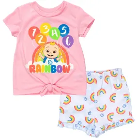 CoComelon Cocomelon JJ T-Shirt and French Terry Shorts Outfit Set