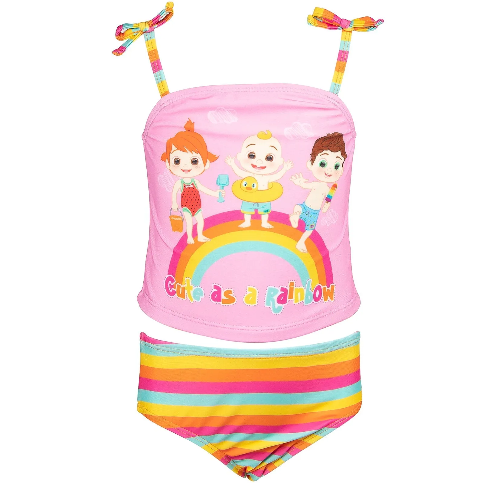 CoComelon Tankini Top and Bikini Bottom Swim Set