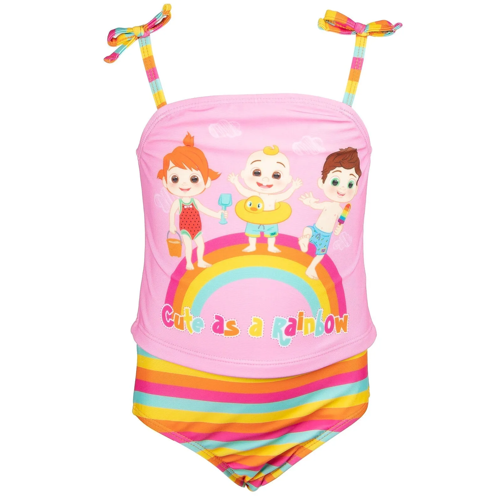 CoComelon Tankini Top and Bikini Bottom Swim Set