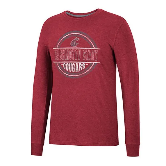 Colosseum Mens Vintage Crimson Long Sleeve Tee