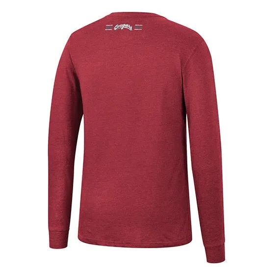 Colosseum Mens Vintage Crimson Long Sleeve Tee