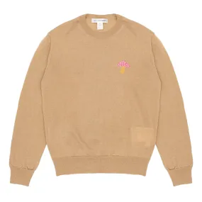 COMME des GARÇONS Shirt x Brett Westfall Knit Mushroom Sweater - Beige