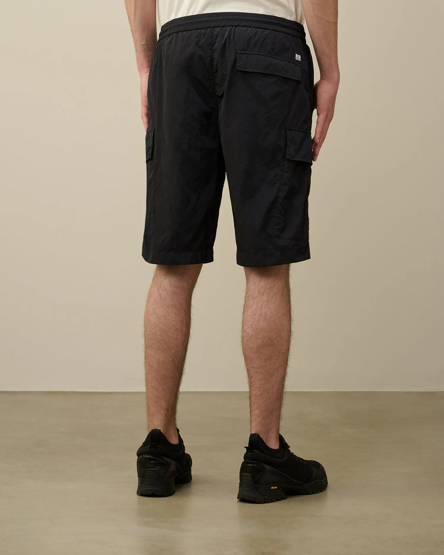 C.P. Company 179A Chrome-R C Shorts - Black