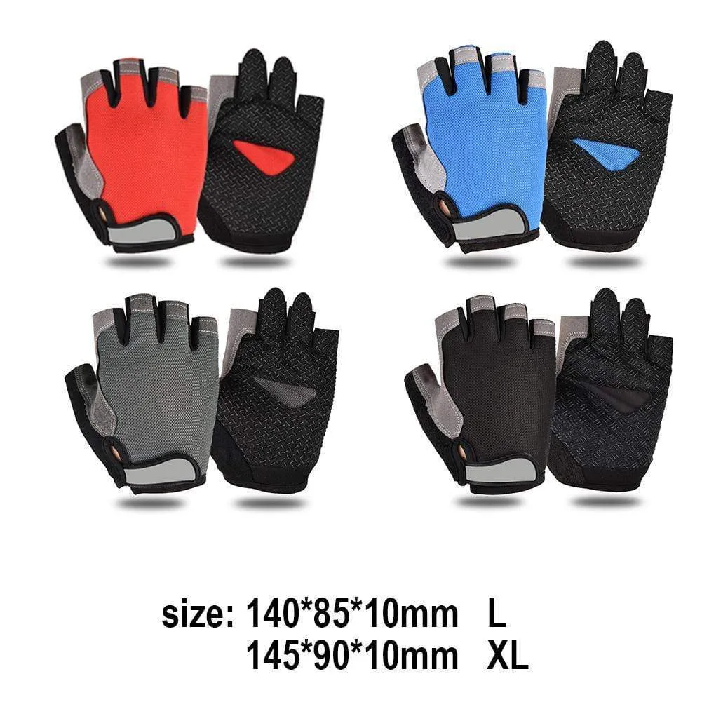 Cycling Anti-slip Anti-sweat Men Women Half Finger Gloves Breathable Anti-shock Sports Gloves Bike Bicycle Cycling Glove