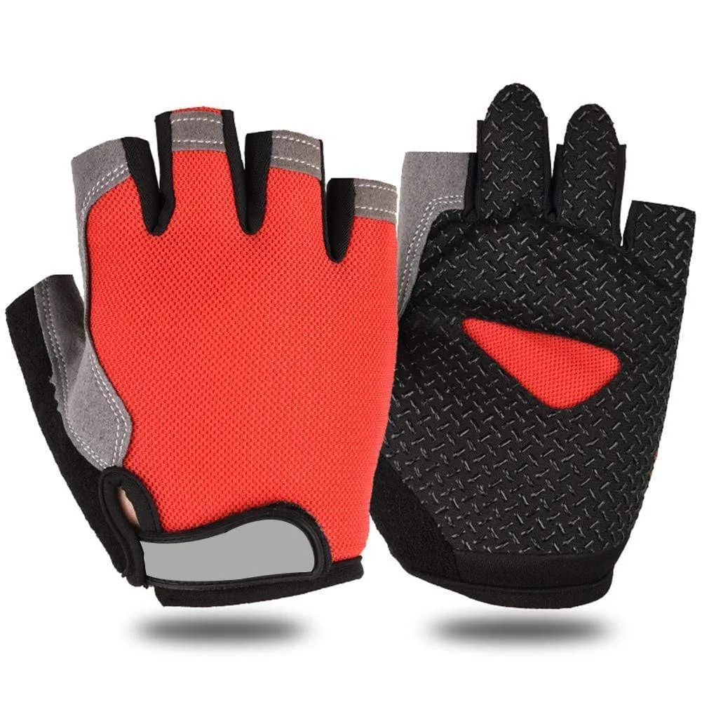 Cycling Anti-slip Anti-sweat Men Women Half Finger Gloves Breathable Anti-shock Sports Gloves Bike Bicycle Cycling Glove