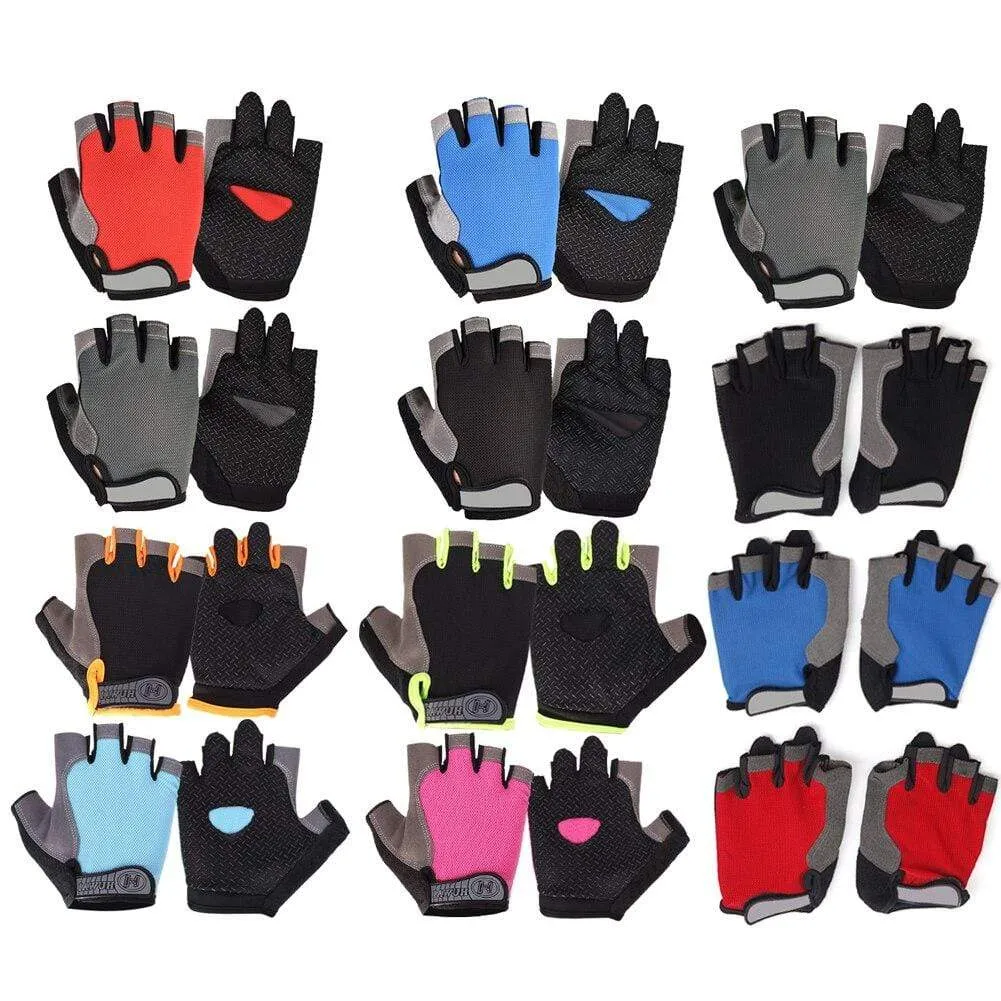 Cycling Anti-slip Anti-sweat Men Women Half Finger Gloves Breathable Anti-shock Sports Gloves Bike Bicycle Cycling Glove