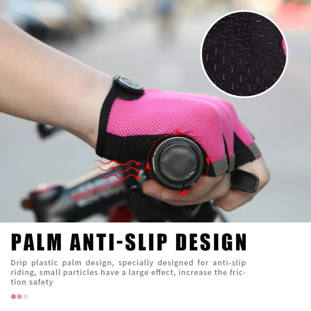 Cycling Anti-slip Anti-sweat Men Women Half Finger Gloves Breathable Anti-shock Sports Gloves Bike Bicycle Cycling Glove