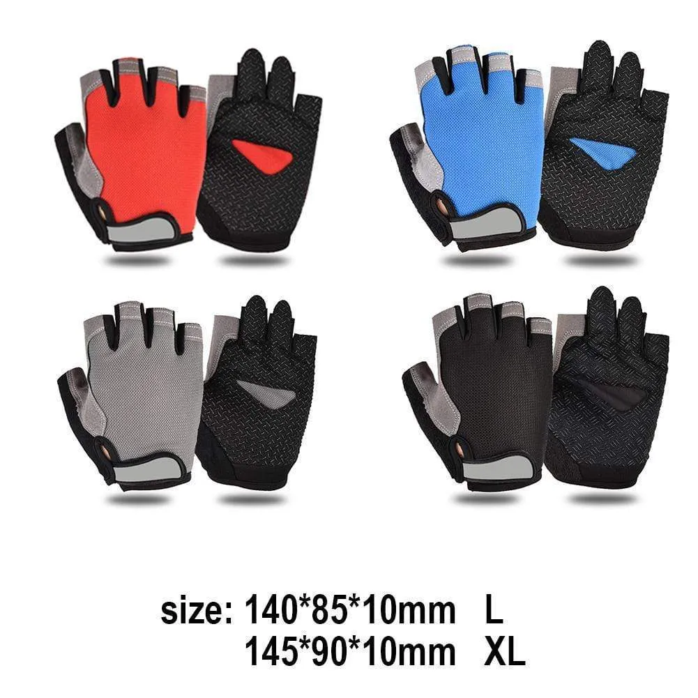 Cycling Anti-slip Anti-sweat Men Women Half Finger Gloves Breathable Anti-shock Sports Gloves Bike Bicycle Cycling Glove