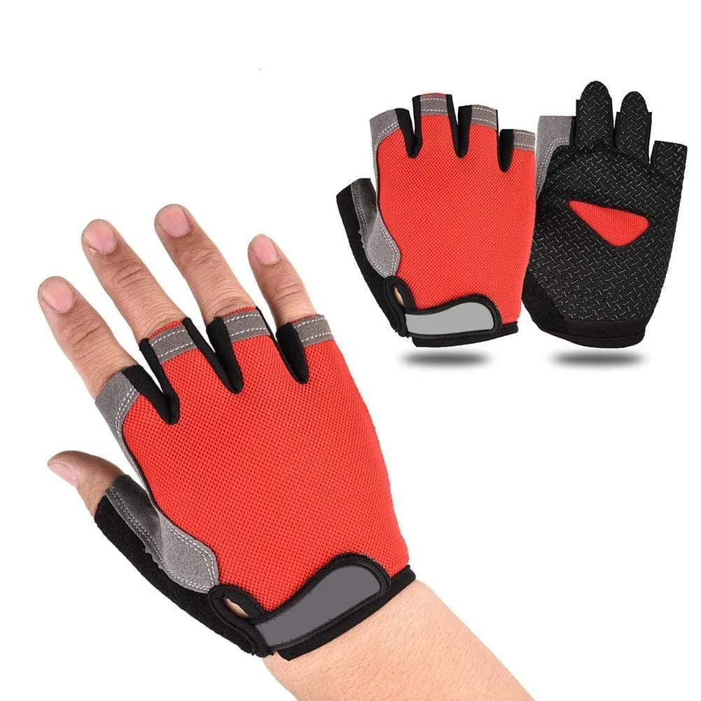 Cycling Anti-slip Anti-sweat Men Women Half Finger Gloves Breathable Anti-shock Sports Gloves Bike Bicycle Cycling Glove