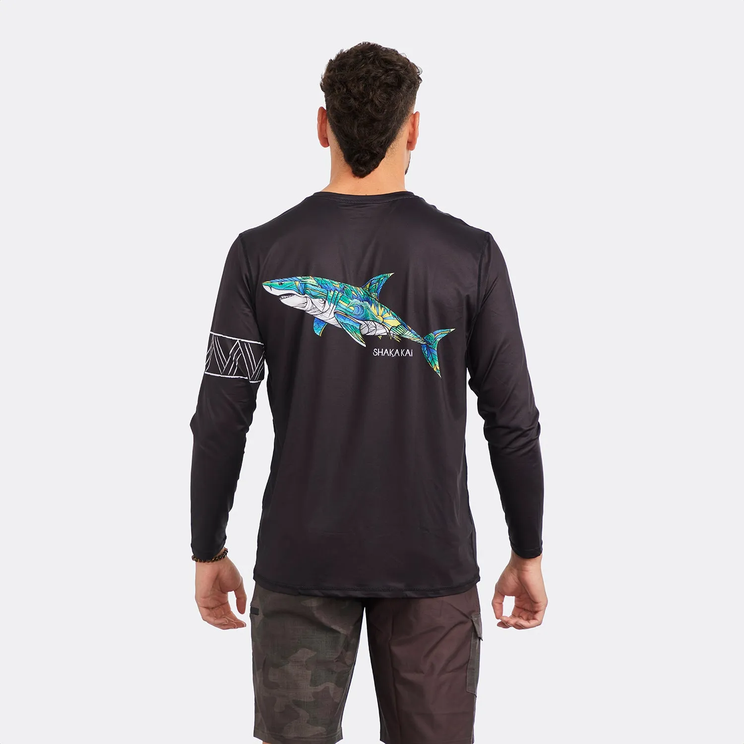 DaveL Shark Bait LS Performance Shirt UPF 50