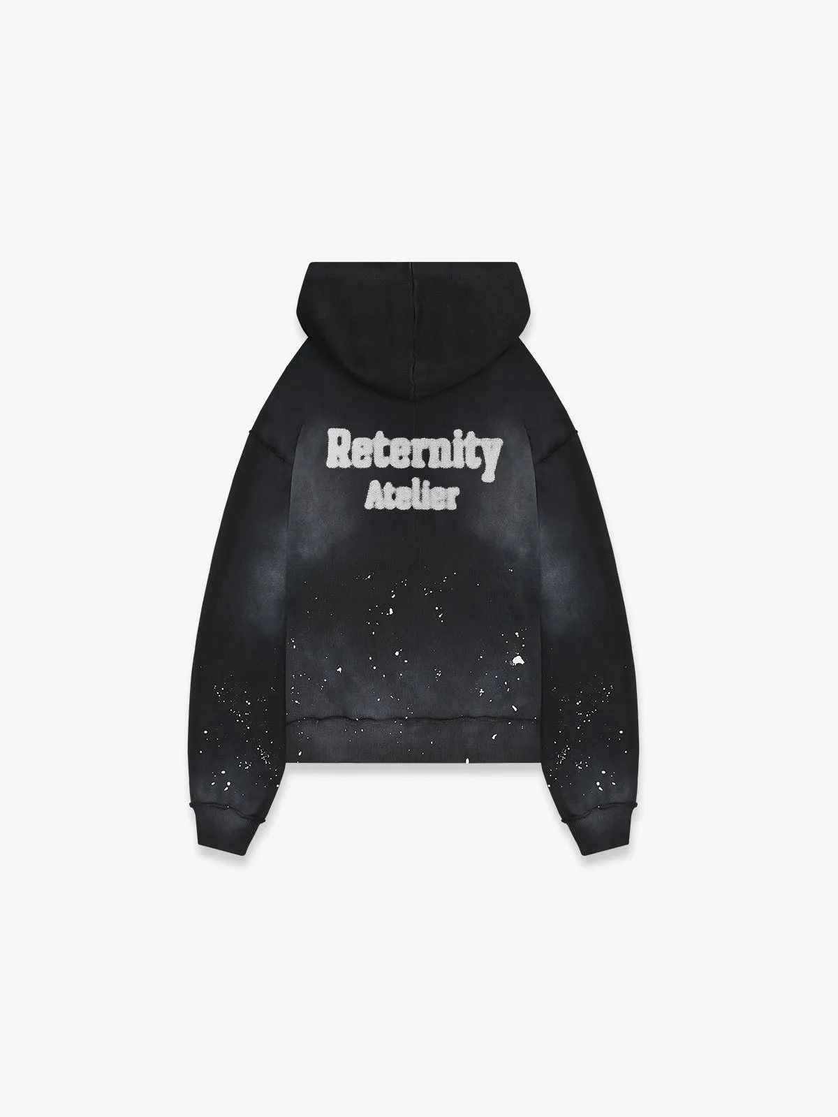 DESTROYED HOODIE ATELIER - WASHED BLACK