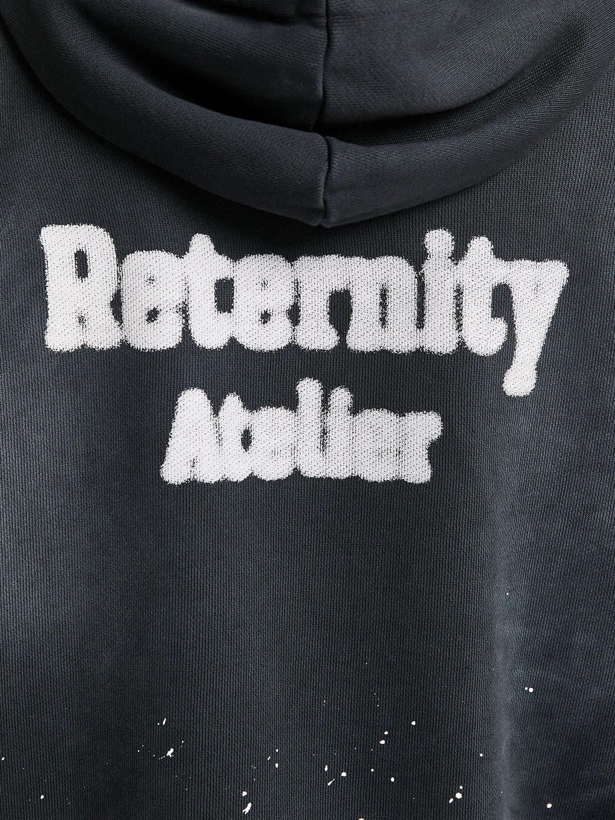 DESTROYED HOODIE ATELIER - WASHED BLACK