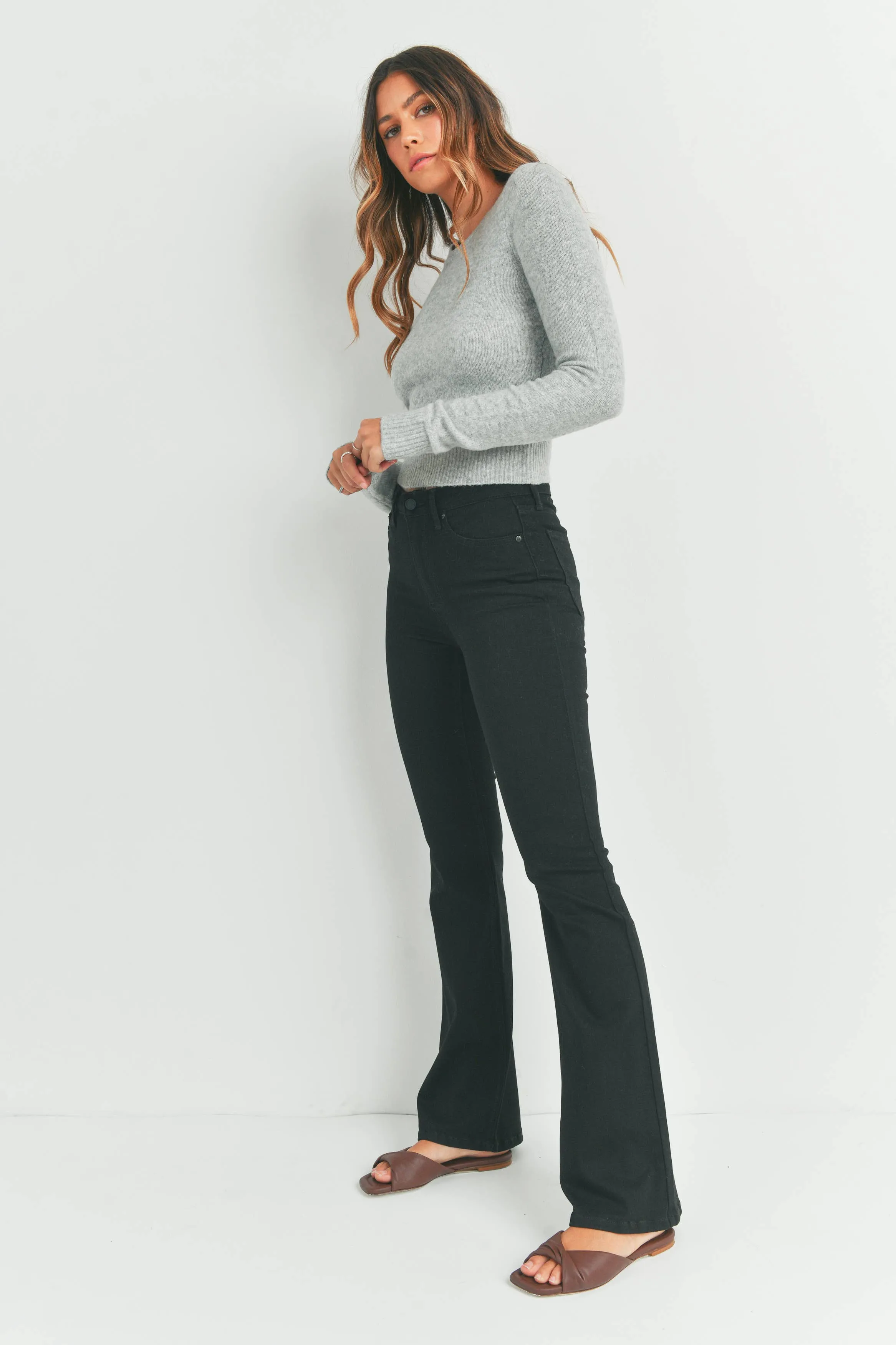 Dolly Long Flare High Rise Jeans