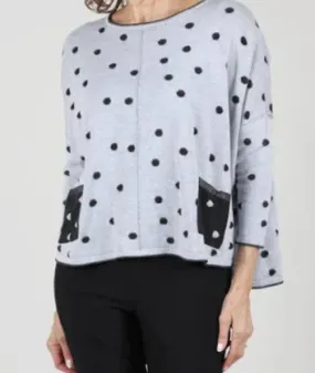 Double Faced Dot Pullover