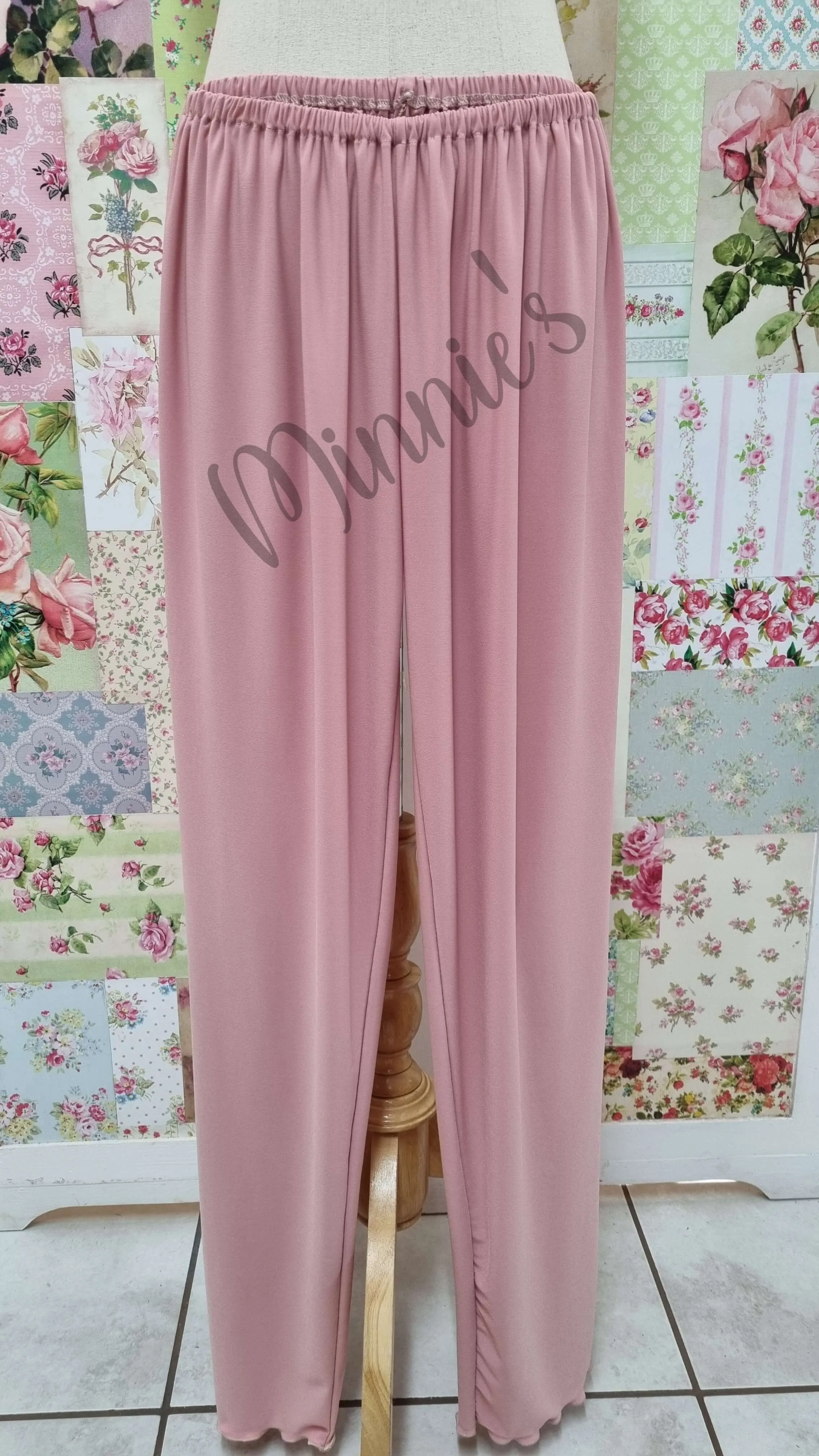 Dusty Pink 3-Piece Pants Set LR0358