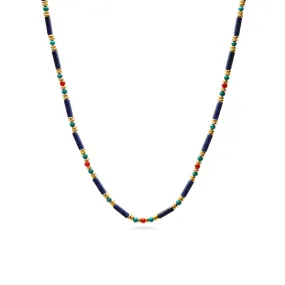 Egyptian Lapis and Turquoise Necklace