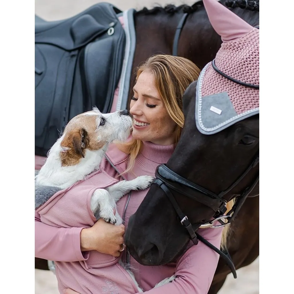 Equestrian Stockholm Fleece Dog Rug PINK