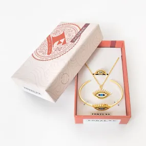 Evil Eye Gift Set (Clarity) - Gold