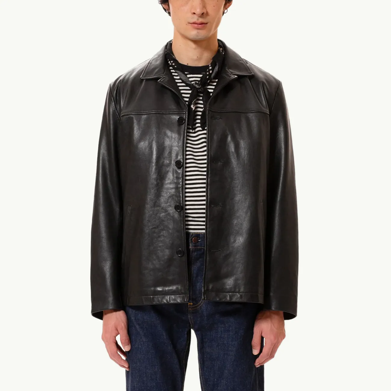 Ferry Leather Jacket - Black