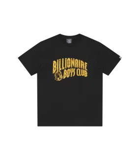 GLITTER ARCH LOGO T-SHIRT - BLACK/GOLD