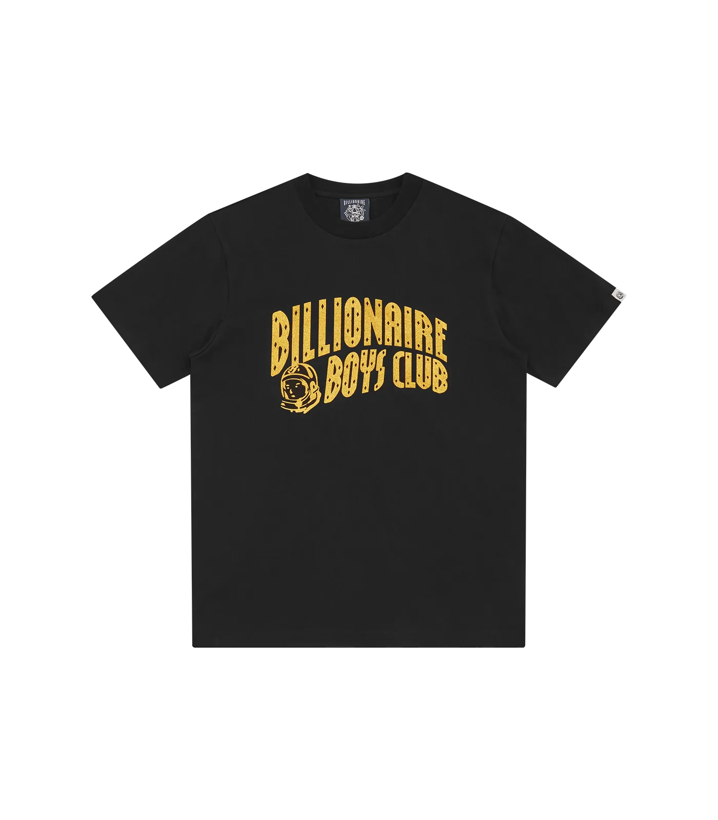 GLITTER ARCH LOGO T-SHIRT - BLACK/GOLD