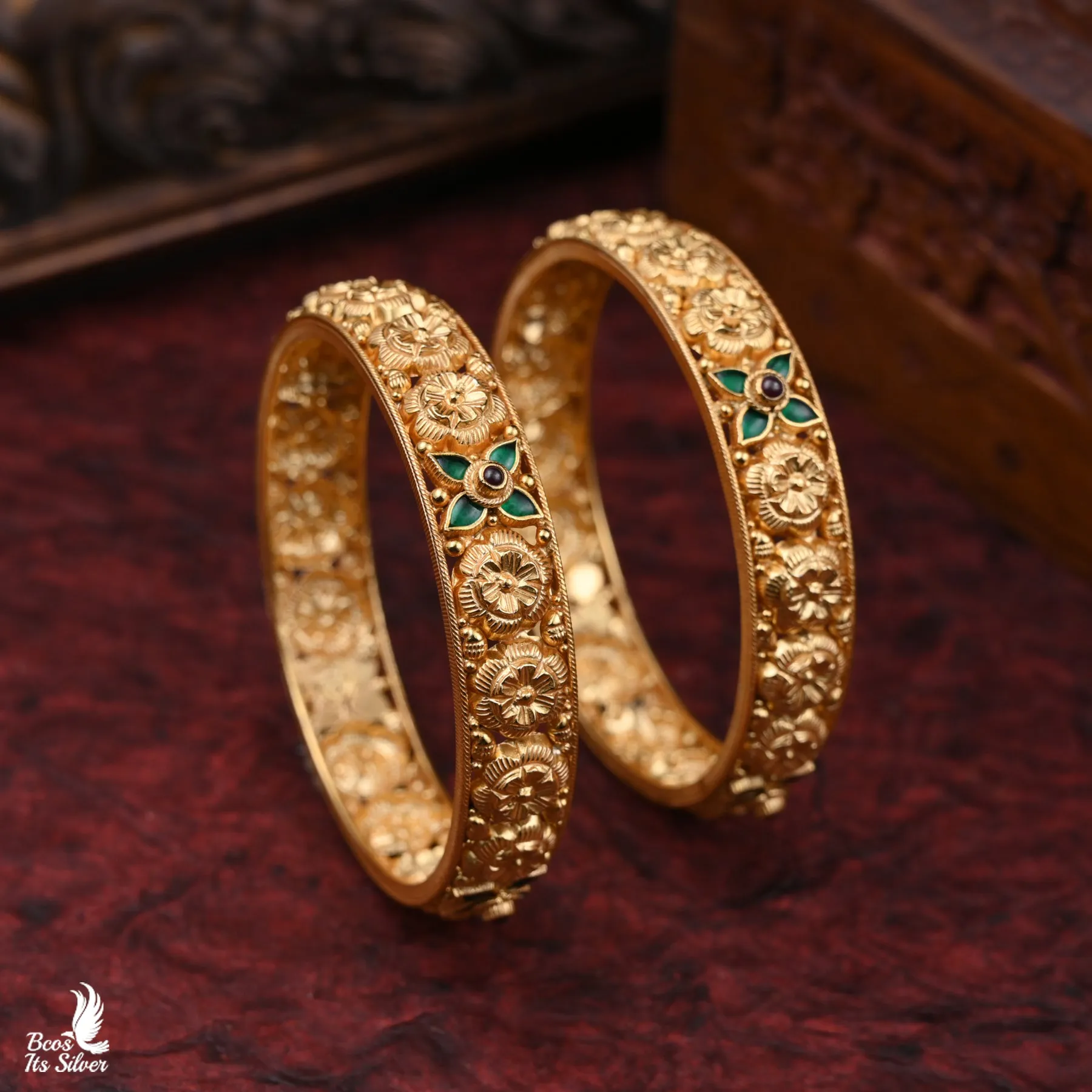 Gold Plated Bangle - 4495 - Size 2.5