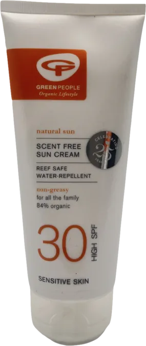 green people Scent Free Sun Cream Spf30 200ml