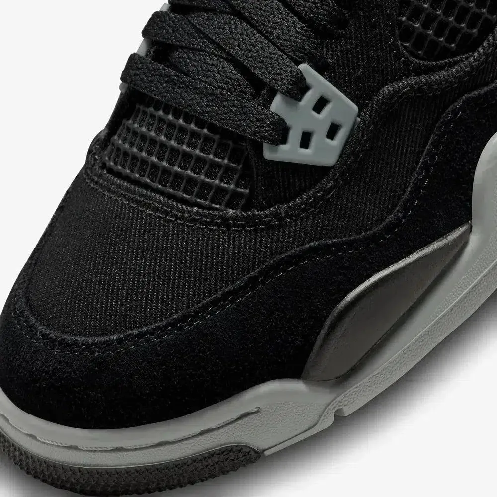 (GS) Air Jordan 4 Retro SE 'Black Canvas' (2022) DV0553-006