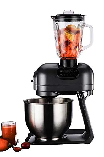 Hafele Klara - The Kitchen Machine Multifunctional Blender with 5.5L Mixing Bowl, 3 Mixing Attachments, 1.2 Litre Blender, Vegetable Slicer (3 Attachments) 1000 Watt