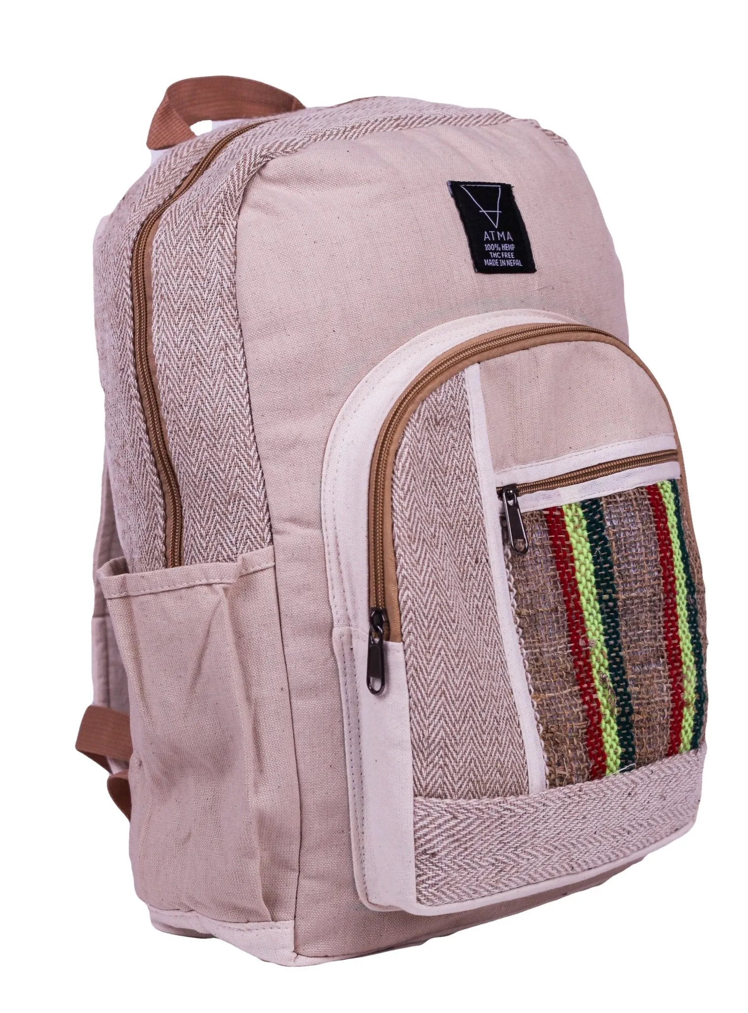 Handmade Organic Hemp Backpack BP1066