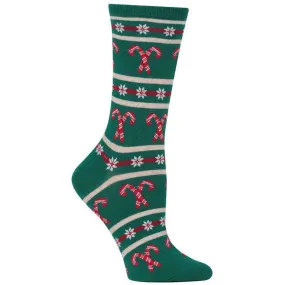 Hot Sox Candy Cane Stripe Socks