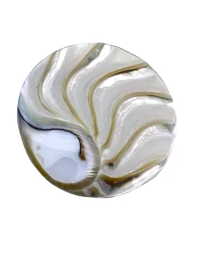 Indonesian Nautilus Shell Round Cabochon 30mm