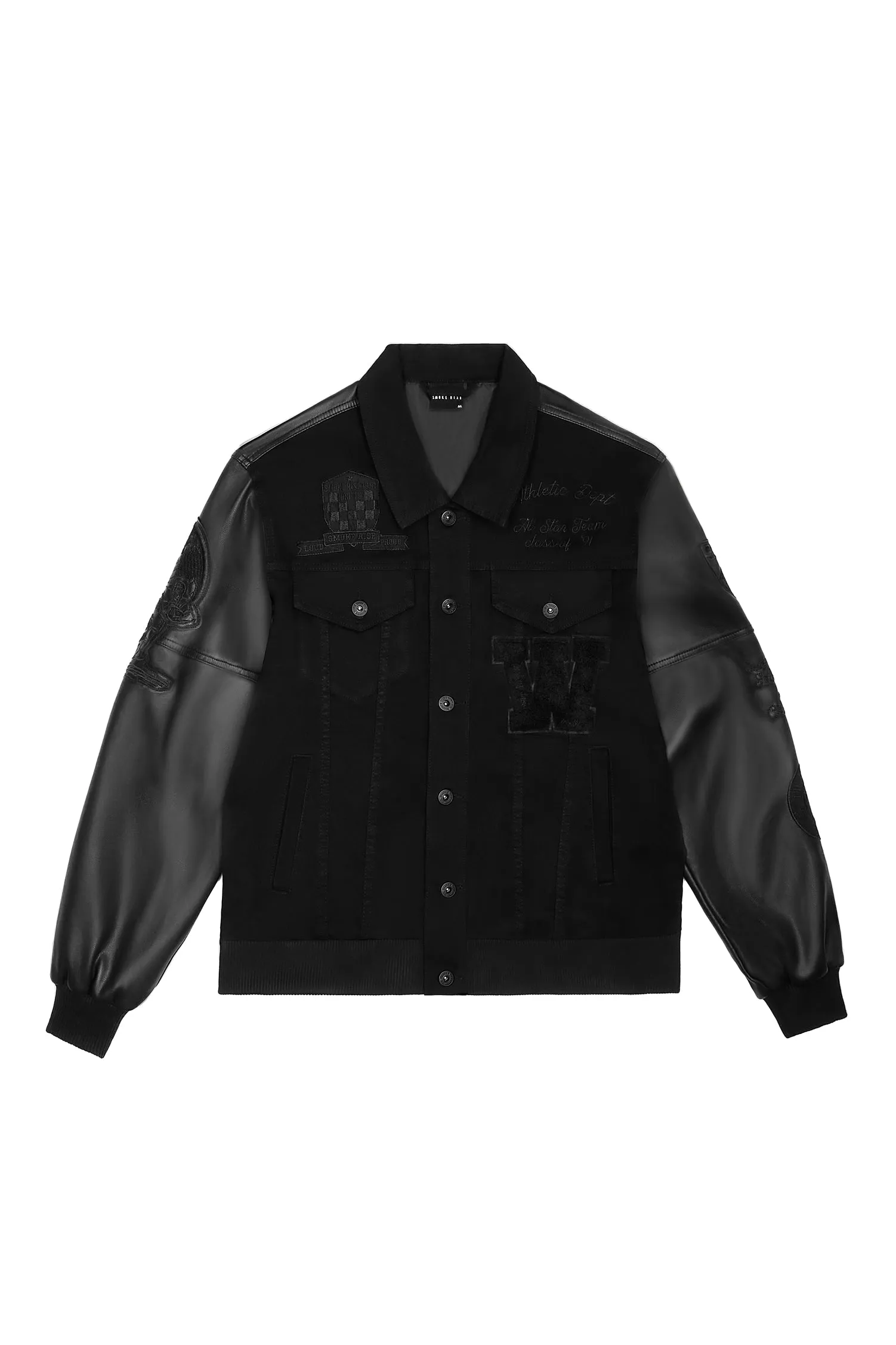 Jean Varsity Jacket - Black