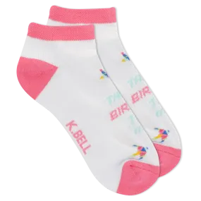 K.Bell Women's Talk Birdie Ankle Sock