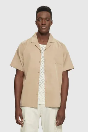 KUWALLA TENCEL YACHT SHIRT TAN