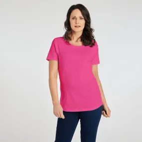 Ladies Essential Crew Neck Tee Cerise