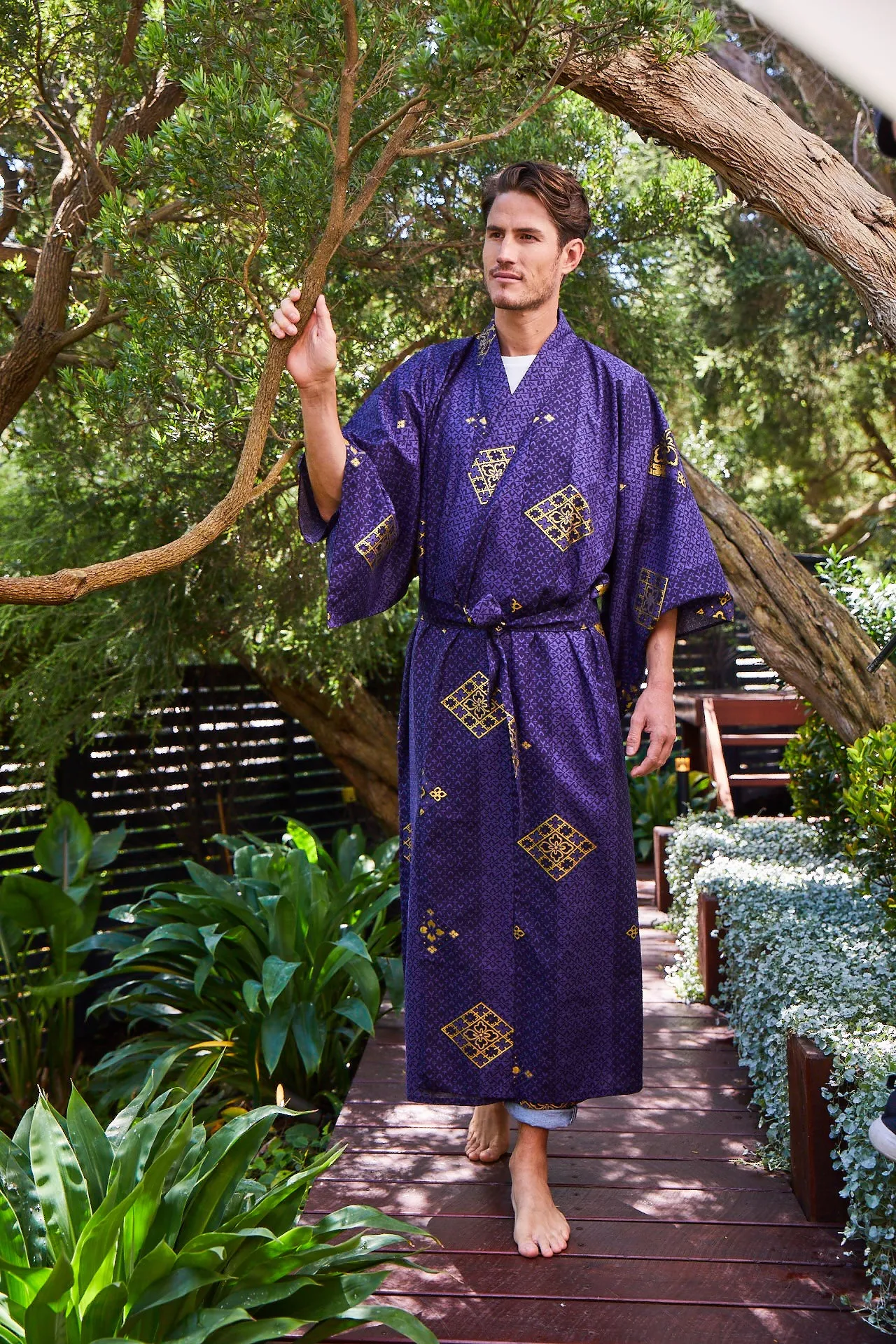 Lanterns Male Kimono