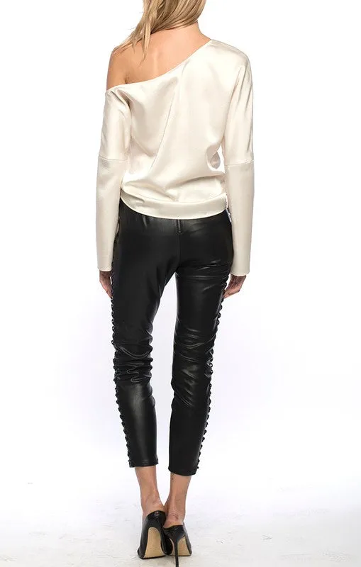 Line and Dot Daine Leather Leggings