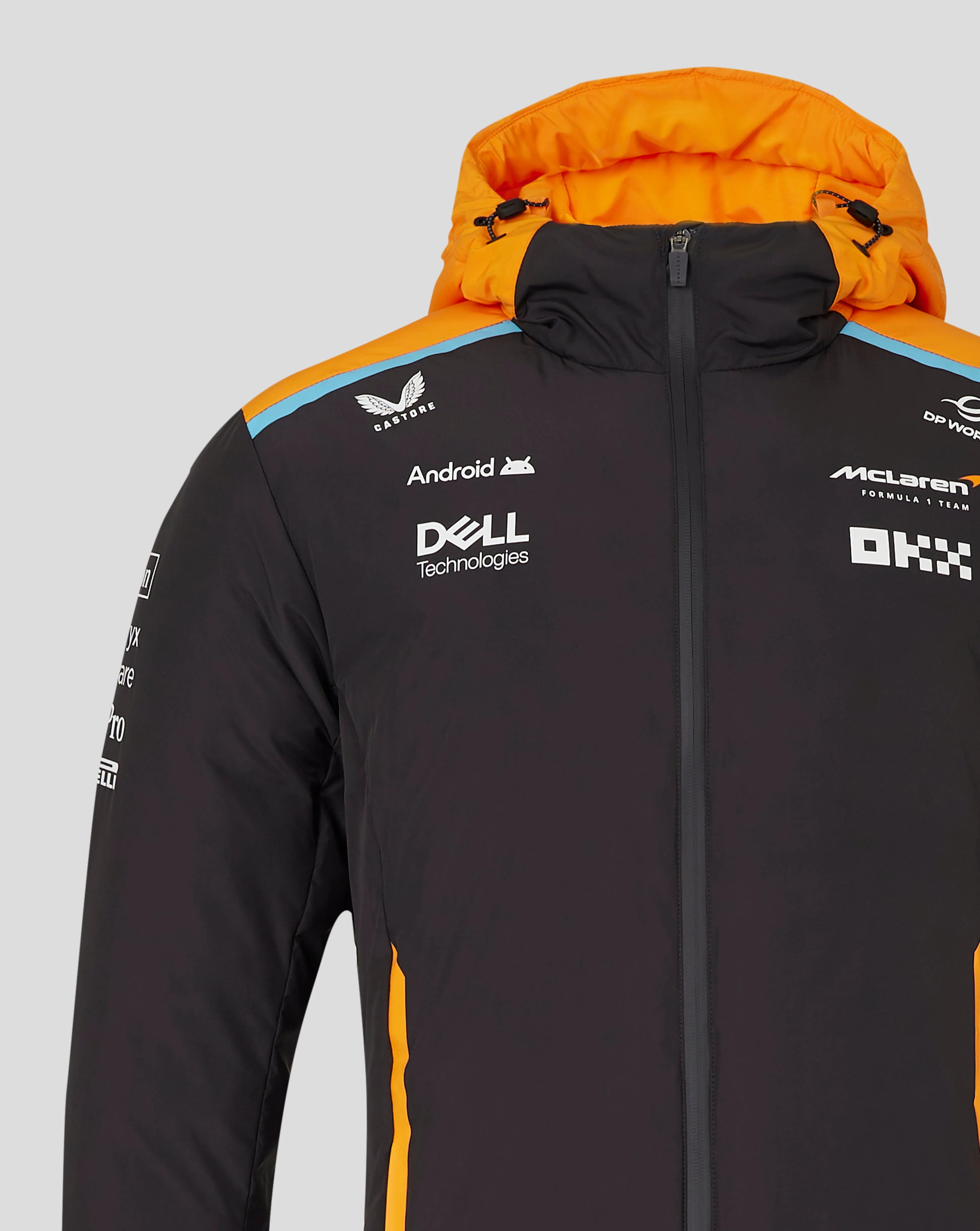 McLaren F1 2024 Team Longline Padded Jacket - Phantom