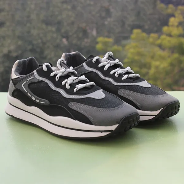 Men Premium Black Sports Shoes