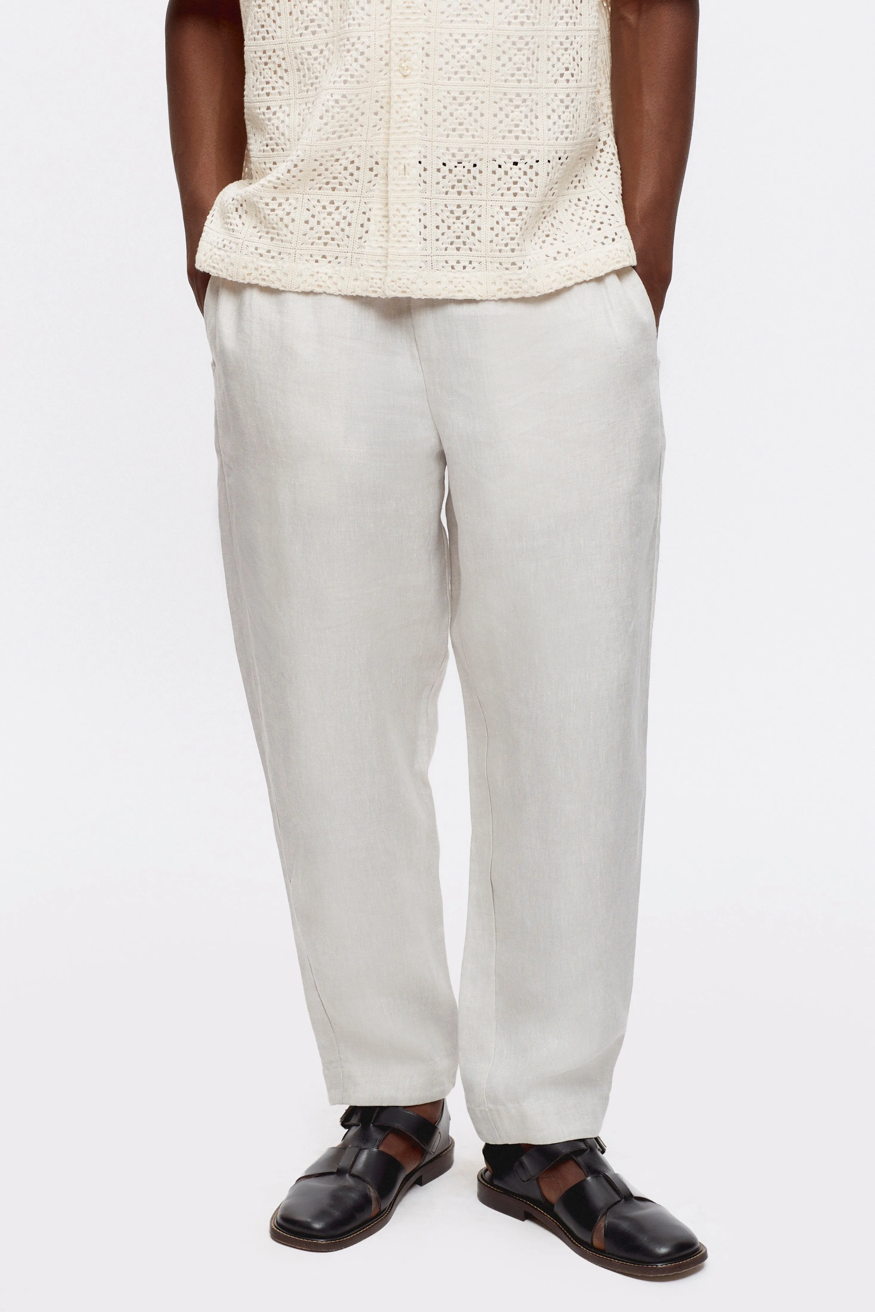 Men’s Cairo Linen Pant in Natural