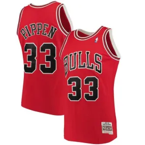 Mens Chicago Bulls Scottie Pippen Mitchell & Ness Red 1997-98 Hardwood Classics Swingman Jersey