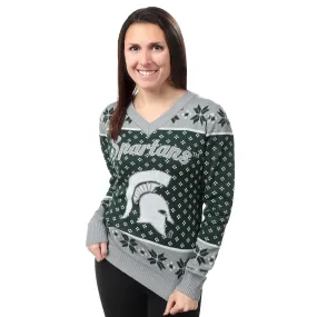 Michigan State Spartans Womens Christmas Sweater