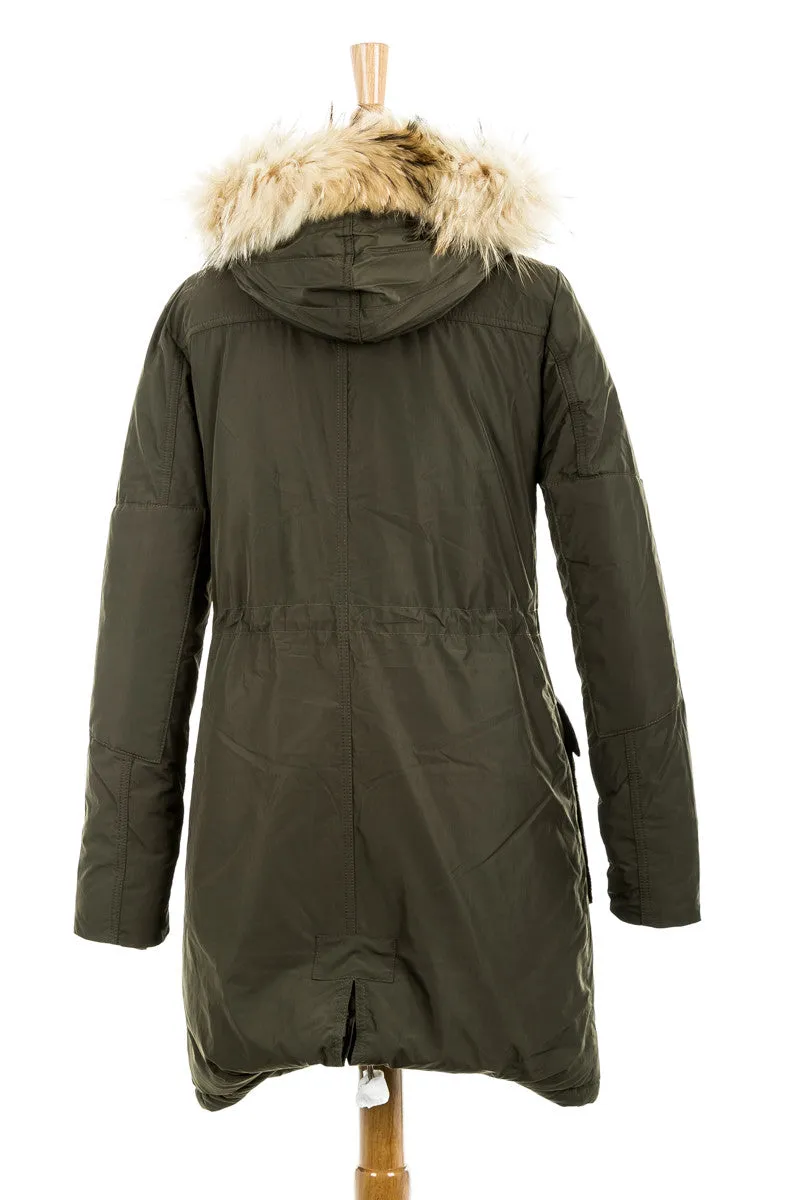 Military Eskimo Parka with Fur Trim