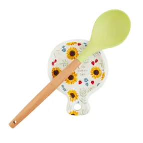 Mud Pie Sunflower Spoon Rest Set