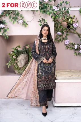 Munira Jacquard Linen 3 Piece Suit MUN459