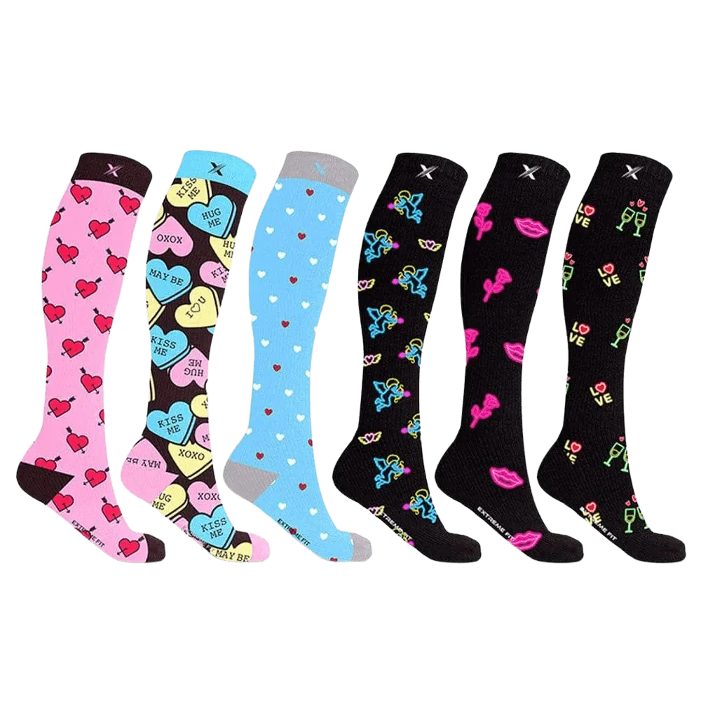 Neon Graduated Socks (6-Pairs)