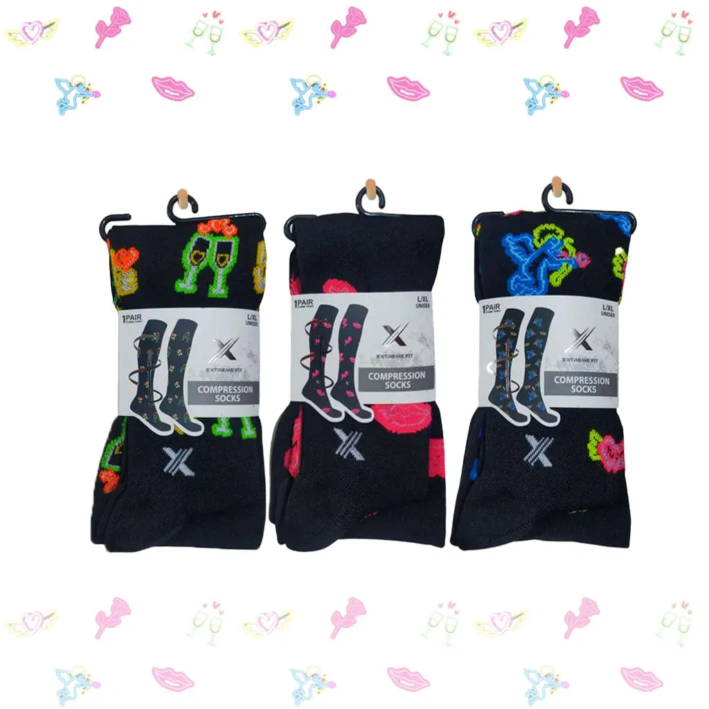 Neon Graduated Socks (6-Pairs)