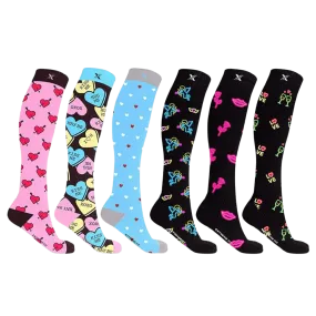 Neon Graduated Socks (6-Pairs)